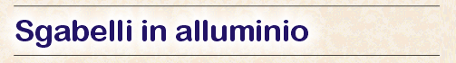 Sgabelli in alluminio
