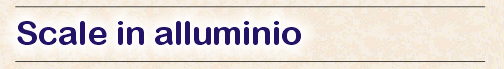 Scale in alluminio